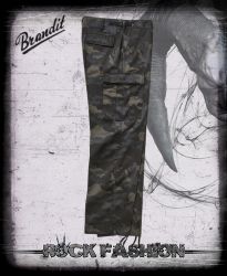 Kalhoty pánské BRANDIT US Ranger Darkcamo nadměrná velikost