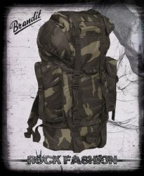 Batoh BRANDIT BW bojový 65 l Nylon Backpack darkca