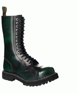 Steel Boots Zelená stíraná