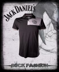 Pánské triko JACK DANIELS Polo Černé