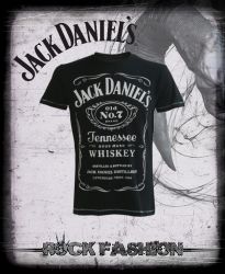 Pánské triko JACK DANIELS Classic Logo nadměrná velikost