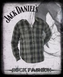 Pánská košile JACK DANIELS károvaná dlouhý rukáv