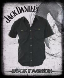 Pánská košile JACK DANIELS Workershirt krátký rukáv