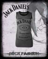 Dámské tričko JACK DANIELS Old No.7 šedé